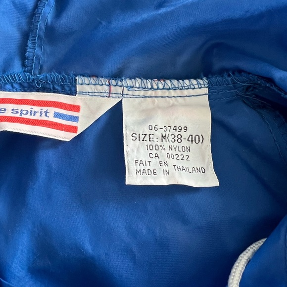 1970’s -1980’s Vintage Free Spirit Blue Windbreaker - Picture 4 of 6